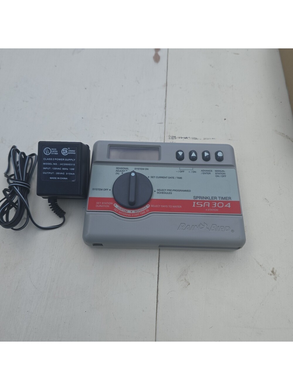 Rainbird 4 Station Timer ISA 304 W/ Transformer